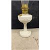 Image 3 : Aladdin Kerosene Mantle Lamp With Moonstone Base and Milk Glass Shade