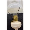 Image 5 : Aladdin Kerosene Mantle Lamp With Moonstone Base and Milk Glass Shade