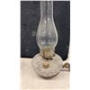 Image 6 : Pair of Antique Pressed Glass Oil Bracket Lamps with Ornate Cast Iron Wall Brackets