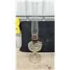 Image 2 : Pair of Aladdin Clear Glass Kerosene Mantle Lamps with Chimneys