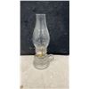Image 5 : Set of Four Antique Miniature Pressed Glass Finger Oil Lamps, One Blue and Three Clear