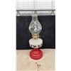 Image 2 : Vintage Scottie Dog Miniature Oil Lamps, Red Glass Base and Milk Glass Fount, Set of 3