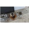 Image 3 : Lot of 6 Vintage Glass Kerosene Some Finger Lamps Incl, White Flame Burner, Clear and Amber Bodies