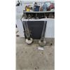 Image 1 : Antique Aladdin Kerosene Lamps, Hanging Milk Glass Font and Bracket-Style Clear Glass Font