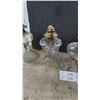 Image 4 : Lot of 4 Vintage Clear Glass Kerosene Oil Lamps Including Banner Burner