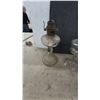 Image 5 : Lot of 4 Vintage Clear Glass Kerosene Oil Lamps Including Banner Burner