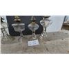 Image 7 : Lot of 4 Vintage Clear Glass Kerosene Oil Lamps Including Banner Burner