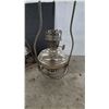 Image 7 : Lot of 3 Vintage Hanging Oil Lamps with Metal Founts, Burners, Frames