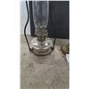 Image 7 : Antique Hanging Aladdin Kerosene Lantern and Blue Pressed Glass Hobnail Oil Lamp with Frosted