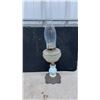 Image 2 : Three Victorian Kerosene Parlor Lamps With Pressed Glass Founts and Milk Glass Standards