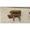 Image 4 : Vintage H. Evans Wooden Plough Plane and Two Antique Pulley Blocks with Iron Hook