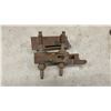 Image 5 : Vintage H. Evans Wooden Plough Plane and Two Antique Pulley Blocks with Iron Hook