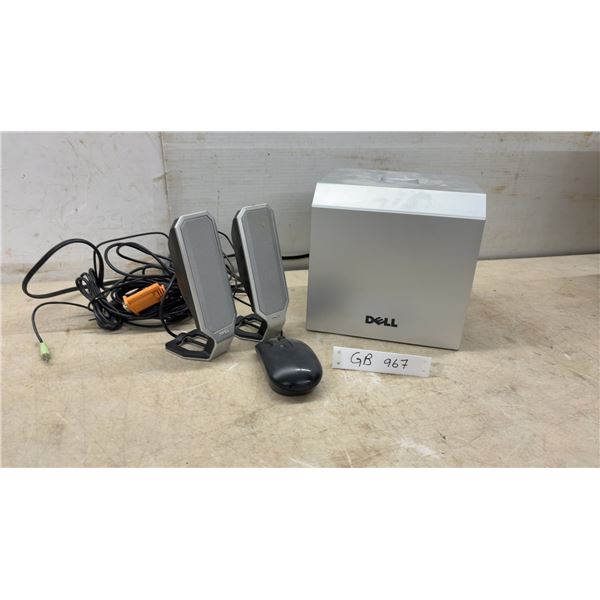 Dell A525 2.1 Multimedia Speaker System with Subwoofer, Satellite Speakers, Wired Mouse