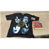 Image 1 : KISS "Hot in the Shade" World Tour Vintage T-Shirt by The Roxx, Size L and Kiss and Sell Book