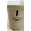 Image 6 : Medalta Potteries 1 Gallon Stoneware Crock and Stoneware Pickle Jug