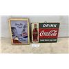 Image 1 : Pepsi-Cola Bottle Opener Plaque and Coca-Cola Wooden Wall Signs, Largest 11 × 14 1/2”