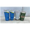 Image 3 : Shell Super Snowmobile Oil, Texaco Havoline, Quicksilver, Castrol Tin Cans, Some with Product