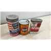 Image 4 : Shell Super Snowmobile Oil, Texaco Havoline, Quicksilver, Castrol Tin Cans, Some with Product
