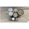 Image 9 : Shell Super Snowmobile Oil, Texaco Havoline, Quicksilver, Castrol Tin Cans, Some with Product