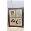 Image 2 : Framed Blue Ribbon Tea Advertisements and J.I. Case Threshing Machine Company Print