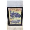 Image 7 : Framed Blue Ribbon Tea Advertisements and J.I. Case Threshing Machine Company Print
