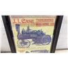 Image 8 : Framed Blue Ribbon Tea Advertisements and J.I. Case Threshing Machine Company Print
