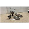 Image 1 : Silver-Plated Serving Set Including Bonbon Dish, Gravy Boat, Two Oval Trays