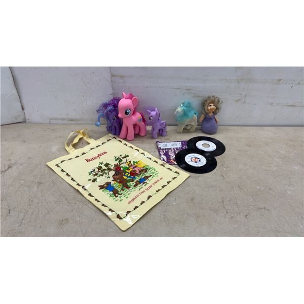 Bunnykins 1984 Golden Jubilee Tote Bag, My Little Pony Figures, Miss Piggy Doll