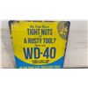 Image 3 : WD-40 Novelty Humorous Tin Sign, 12 × 8”