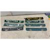 Image 4 : Collection of Vintage Manitoba and Nova Scotia License Plate Year Tabs, 1954-1970
