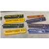 Image 2 : Collection of Vintage Manitoba License Plate Year Tabs 1957-1970