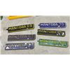 Image 3 : Collection of Vintage Manitoba License Plate Year Tabs 1957-1970