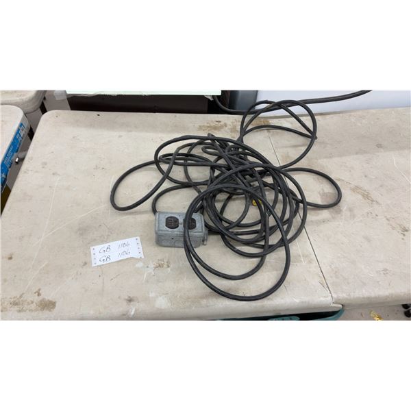 Heavy-Duty Grounded Extension Cord with Metal Outlet Box, 120 Volt