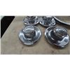 Image 2 : Chevrolet Motor Division Dog Dish Center Hubcaps and Chrome Trim Rings, 1966-1967, Two Sets of 4