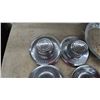 Image 4 : Chevrolet Motor Division Dog Dish Center Hubcaps and Chrome Trim Rings, 1966-1967, Two Sets of 4
