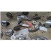 Image 7 : Vintage Automotive Parts Lot: Cragar Center Cap, Headlight Lenses, Bezels, Fan Blade