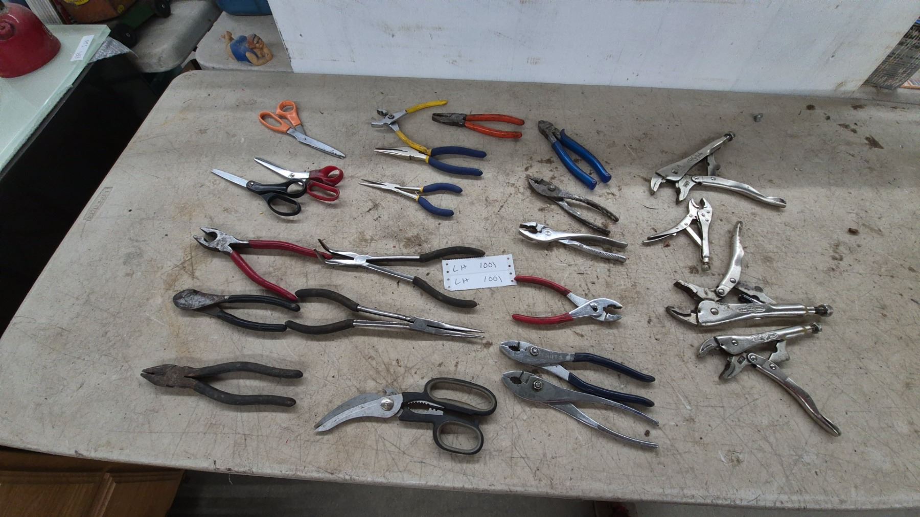 Assortment of Pliers Including Vise-Grip Locking Pliers, Slip-Joint ...