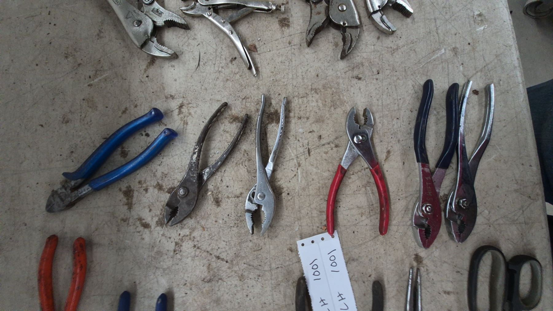 Assortment of Pliers Including Vise-Grip Locking Pliers, Slip-Joint ...