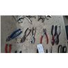 Image 3 : Assortment of Pliers Including Vise-Grip Locking Pliers, Slip-Joint, Needle-Nose, Snips, Scissors