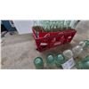 Image 5 : Coca-Cola Crate with Bottles, Glass Jug with Handles, Assorted Glass Insulators