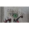 Image 6 : Vintage Wooden Toolbox with Valve Grinder, Spring Compressor, Lapping Sticks and Clover Compound