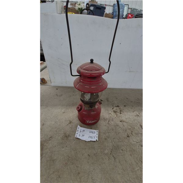 Vintage Coleman 200A Series Single-Mantle Red Liquid Fuel Lantern