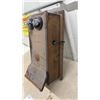 Image 3 : Northern Electric Wall-Mount Telephone, Wood Case, Handset, Crank, Dual Bells