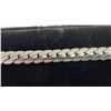 Image 3 : New Platinum Plated 8.0mm Serpentine Necklace, 23 1/2” Long