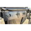 Image 3 : Broilmate 3-Burner Gas Grill with Thermometer, Side Shelves, Grill Brush and Weber Cover
