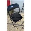 Image 3 : Black Folding Table and 3 Black Folding Chairs