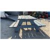 Image 4 : Blue Painted Wooden Picnic Table, 72” × 59” × 28”