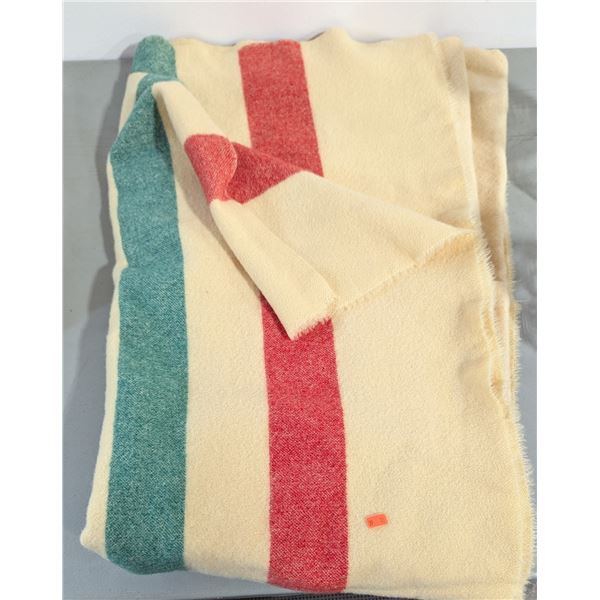 VTG Stiped Throw Blanket