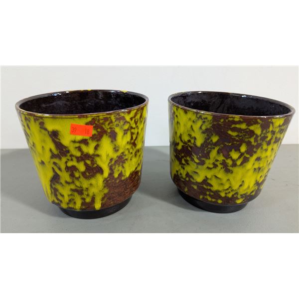 VTG Drip Glaze Ceramic Planters