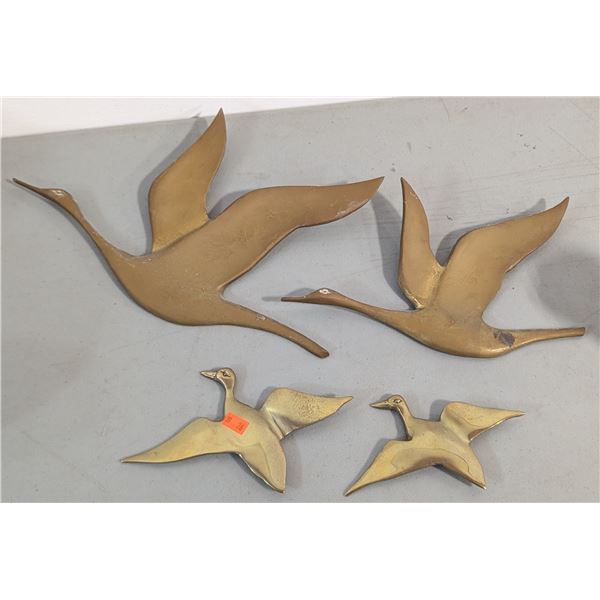 VTG Brass Flying Geese Wall Art
